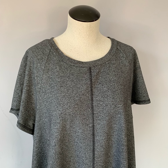 Torrid🐺grey short sleeve shift swing dress Sz 2 - Picture 5 of 8